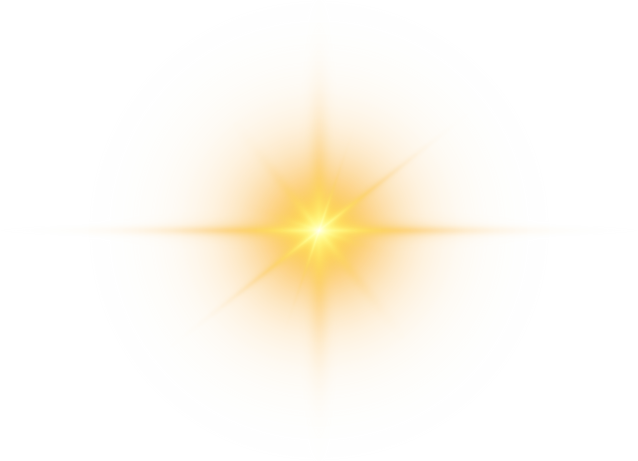 Glowing starlight or sunlight
